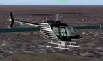 FS2004
                  Texture for the Default Bell 206b Black with Silver Stripes